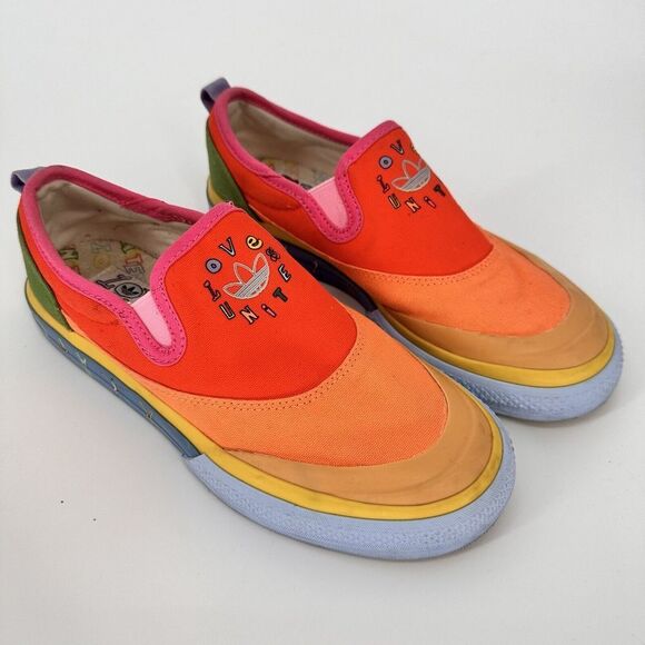 Adidas “Love Unites” Pride Shoes Unisex size 5.5) Retails for‎ $95 Low Sneakers - Picture 7 of 16